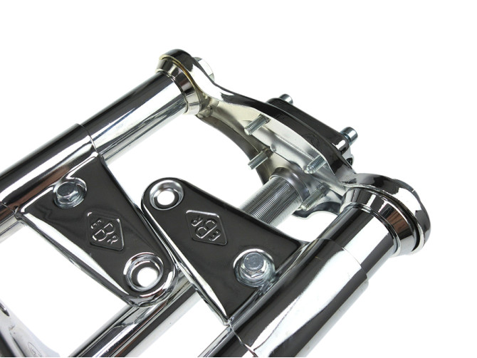 Front fork Puch Maxi EBR long 65cm heavy version chrome with stabi product