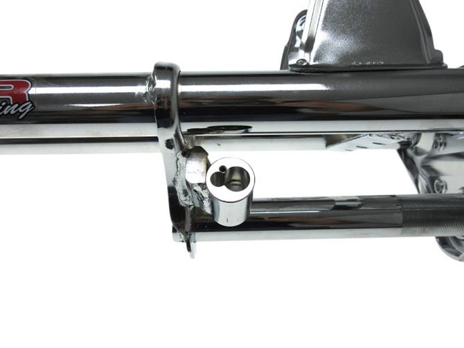 Front fork Puch Maxi EBR as original new model with steering lock mount chrome product