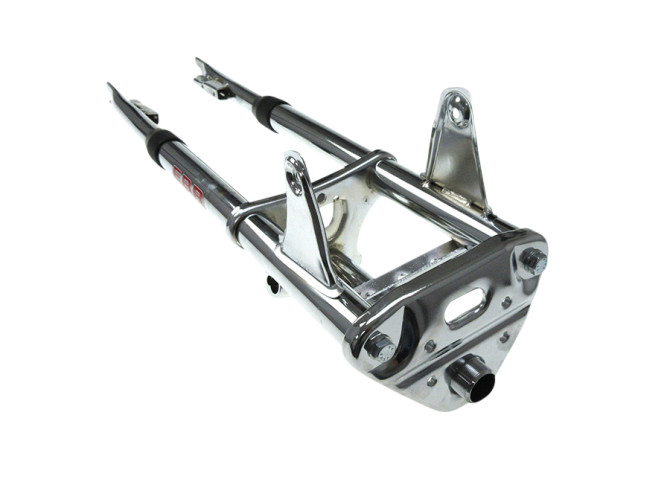 Front fork Puch Maxi EBR as original new model with steering lock mount chrome product