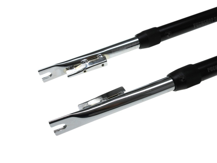 Front fork Puch Maxi EBR ori old steering lock mount black