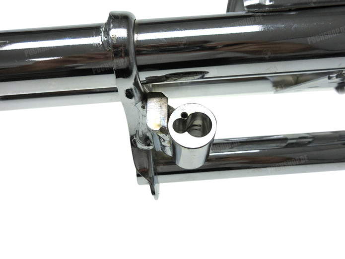 Front fork Puch Maxi EBR ori new steering lock mount chrome