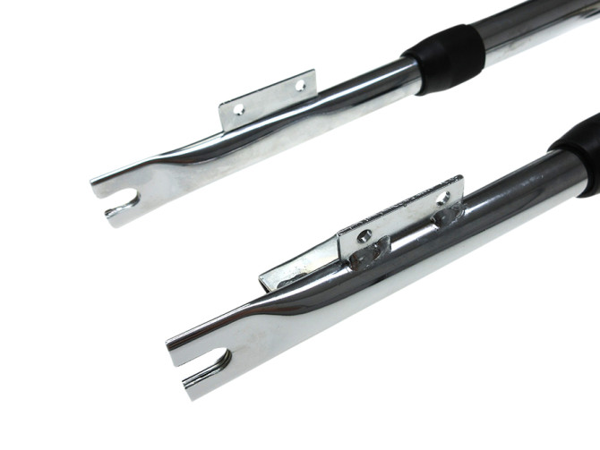 Voorvork Puch Maxi EBR nieuw stuurslot bevestiging chroom product