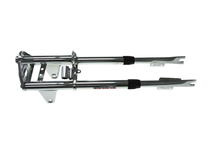 Voorvork Puch Maxi EBR nieuw stuurslot bevestiging chroom product
