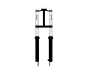 Gabel Puch Maxi EBR Kurz 56cm mit Doppelstreben Chrom