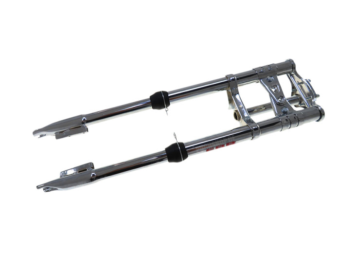 Front fork Puch Maxi EBR long 65cm chrome upside down-look