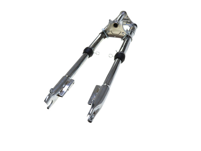 Front fork Puch Maxi EBR long 65cm chrome upside down-look