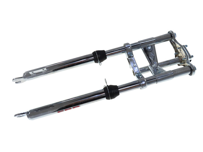 Front fork Puch Maxi EBR short 56cm with brake caliper mount chrome main