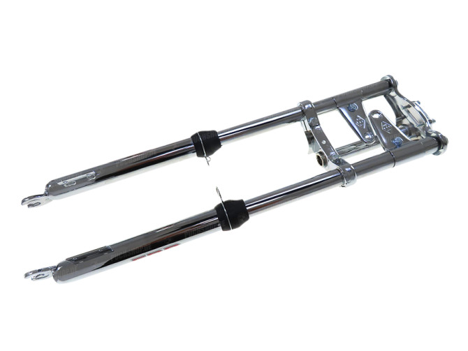 Front fork Puch Maxi EBR long 65cm with brake caliper chrome main