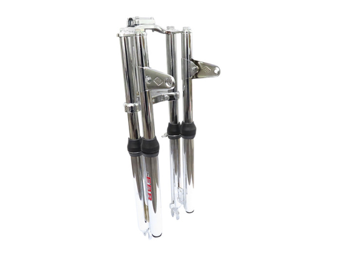 Front fork Puch Maxi EBR long 65cm double stem chrome