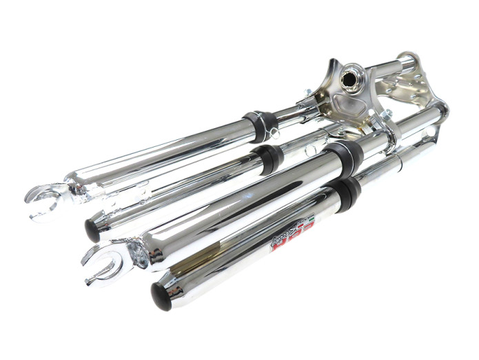 Front fork Puch Maxi EBR long 65cm double stem chrome