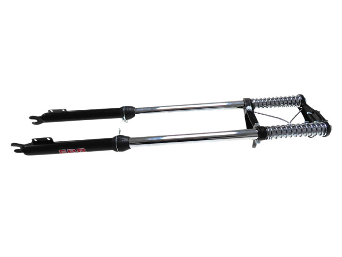 Front fork Puch Maxi EBR long 83cm chopper black springs