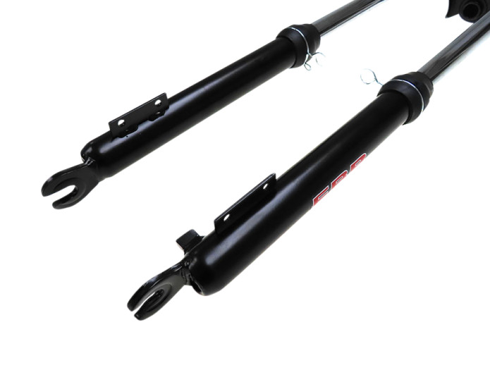 Front fork Puch Maxi EBR long 83cm chopper black springs