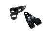 Headlight bracket 28mm set universal black thumb extra