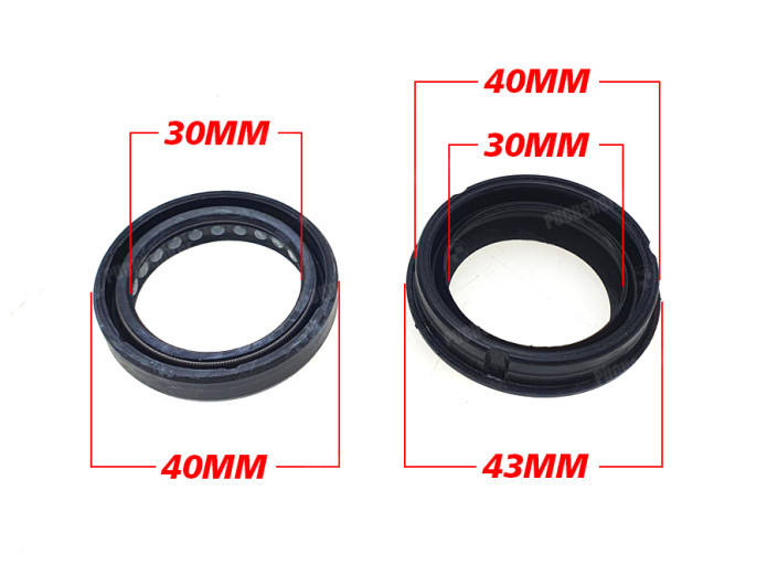 Gabel Puch Maxi EBR Harry Simmerring mit Staubgummi