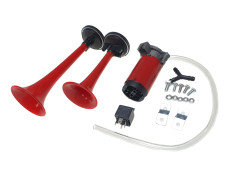 Horn 12V air horn 2-tones with relais universal