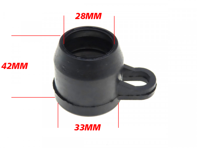 Front fork dust rubber with cable guide 28mm / 33mm product