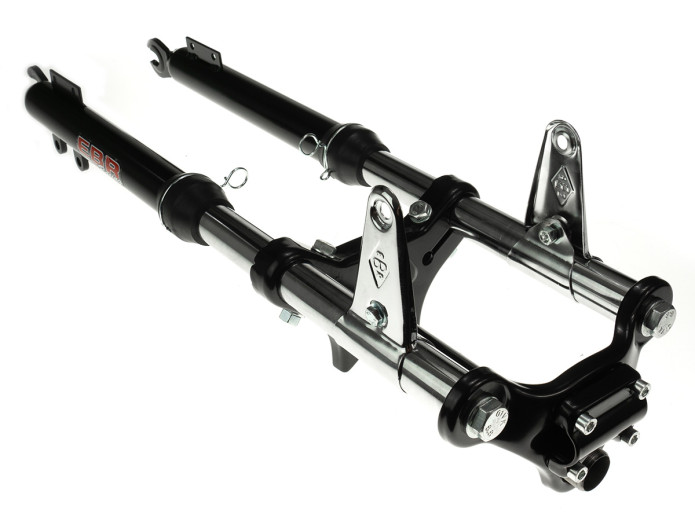 Front fork Puch Maxi EBR short 56cm with brake caliper mount black