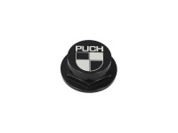 Headset tube locking nut 26mm Puch CLAW aluminium black with logo
