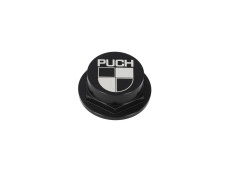 Headset tube locking nut 26mm Puch CLAW aluminium black with logo