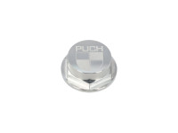 Headset tube locking nut 26mm Puch CLAW aluminium silver with logo