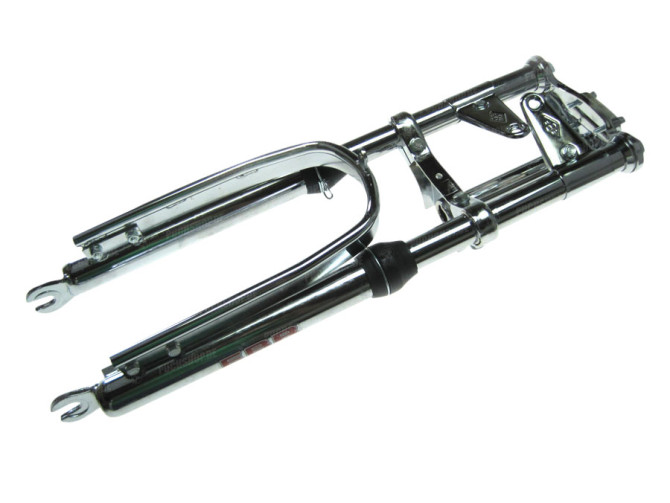 Front fork Puch Maxi EBR short 56cm heavy chrome stabi main