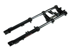Front fork Puch Maxi EBR long 70cm hydraulic alu with brake caliper mount black 