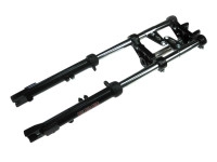 Voorvork Puch X50 modellen EBR lang 70cm hydraulisch met remklauw opname zwart 