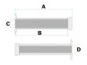 Griffsatz Cross 922X Schwarz / Rot 24mm / 22mm thumb extra