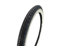 19 inch 2.25x19 Kenda K252 tire white wall with street profile