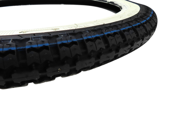 19 inch 2.50x19 Kenda K252 tire white wall street profile product