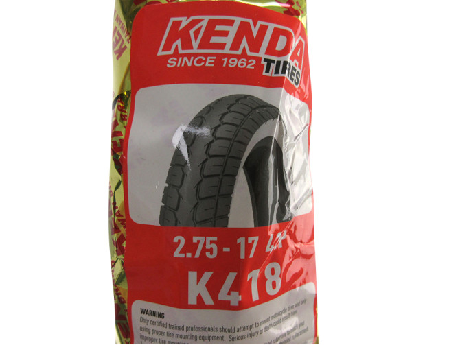17 inch 2.75x17 Kenda K418 tire semi slick white wall  product