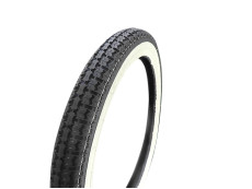 16 inch 2.25x16 Kenda K252 tire white wall with street profile!