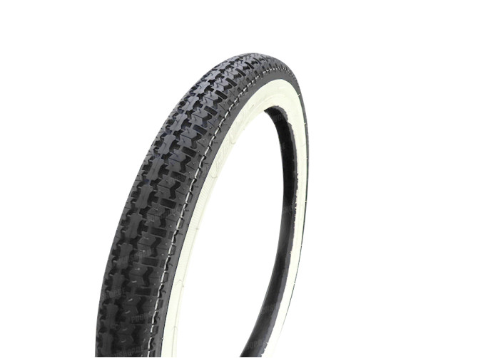 16 inch 2.25x16 Kenda K252 tire white wall with street profile main