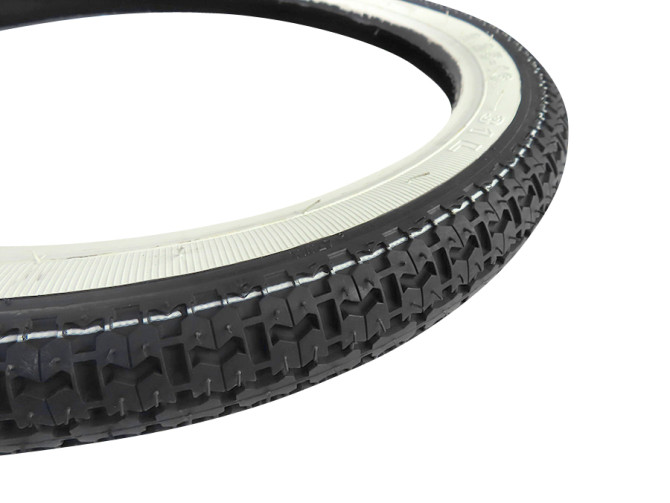16 inch 2.25x16 Kenda K252 tire white wall with street profile product