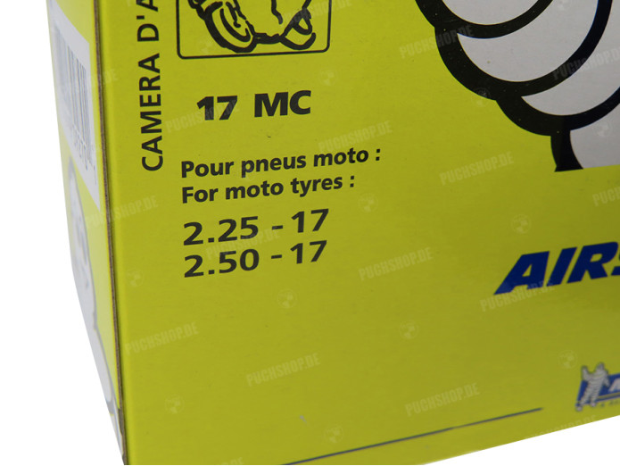 Binnenband 17 2.25x17 2.50x17 Michelin Airstop A-kwaliteit