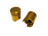 Valve Caps Set Piston gold thumb extra