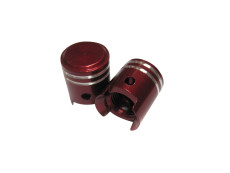 Valve caps set Piston red