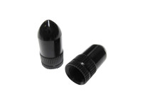 Valve caps set Spike black