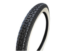 17 inch 2.75x17 Kenda K265 4P tire white wall with street profile!