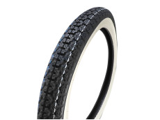 17 inch 2.75x17 Kenda K265 4P tire white wall street profile