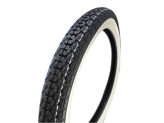 17 inch 2.75x17 Kenda K265 4P tire white wall street profile product
