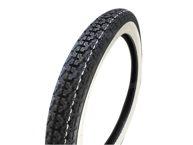 17 inch 2.75x17 Kenda K265 4P tire white wall with street profile!
