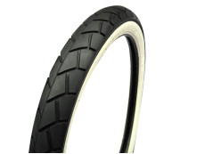 17 inch 2.25x17 Sava / Mitas MC11 tire semi slick white wall 