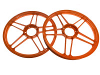 17 inch Grimeca 5 star wheel 17x1.35 Puch Maxi powder coated orange KTM style set