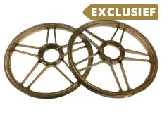 17 inch Grimeca stervelg 17x1.35 Puch Maxi goud BBS style (set)