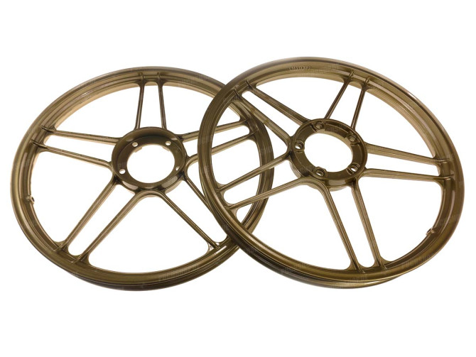 17 inch star wheel 17x1.35 Puch Maxi gold "BBS" style (pair of 2 pieces) 1