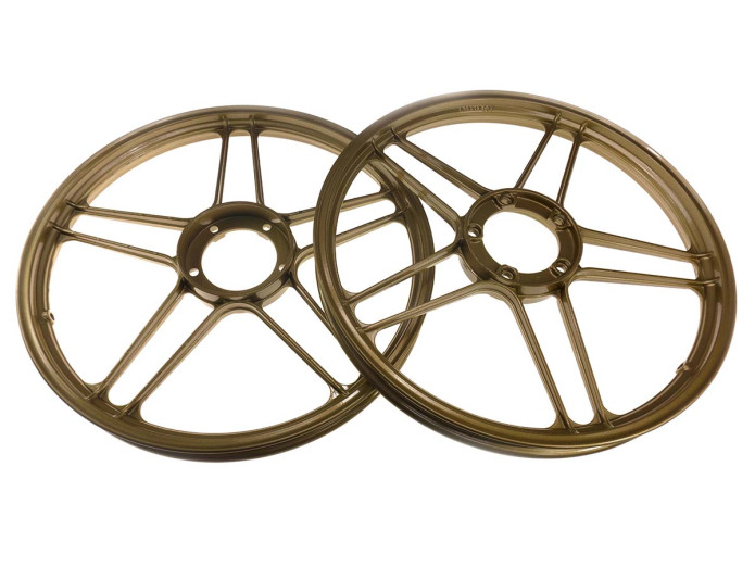 17 inch Grimeca 5 star wheel 17x1.35 Puch Maxi gold BBS set