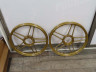 17 inch Grimeca 5 star wheel 17x1.35 Puch Maxi powder coated gold BBS style set thumb extra