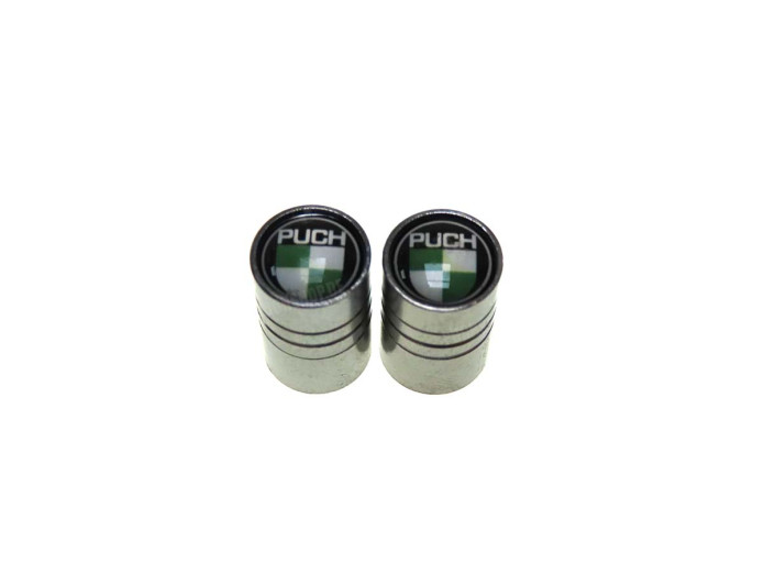 Valve caps set Puch Logo oil barrel aluminium