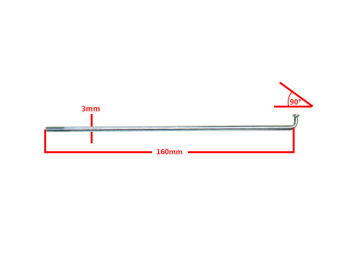 Spaken set 160mm universeel / Sparta Lucky product